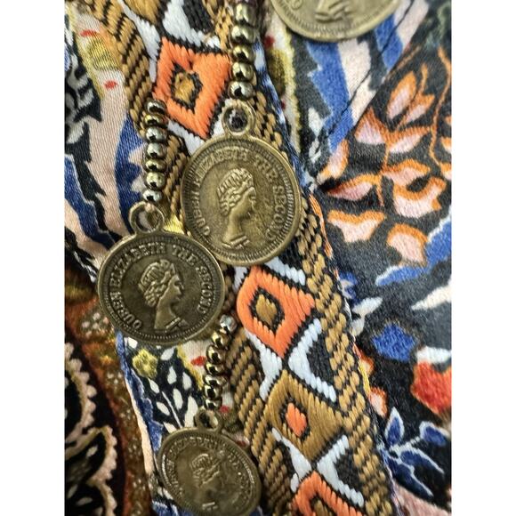 Anany Womens Printed Long Sleeve Maxi Dress Small - Picture 6 of 6